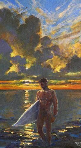 Robert C. Rore, WV 9974, Der Surfer / Nach dem Unwetter