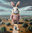 Astrid Köhler, Giant rabbit, human clothes, in a flat landscape…